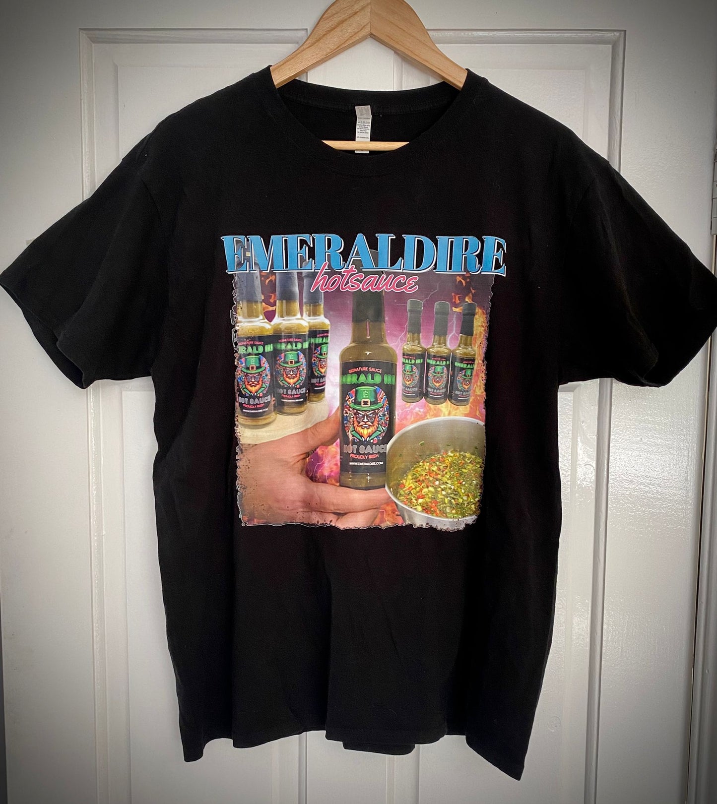 Emerald Ire Hot Sauce 90s Bootleg Aesthetic T-Shirt