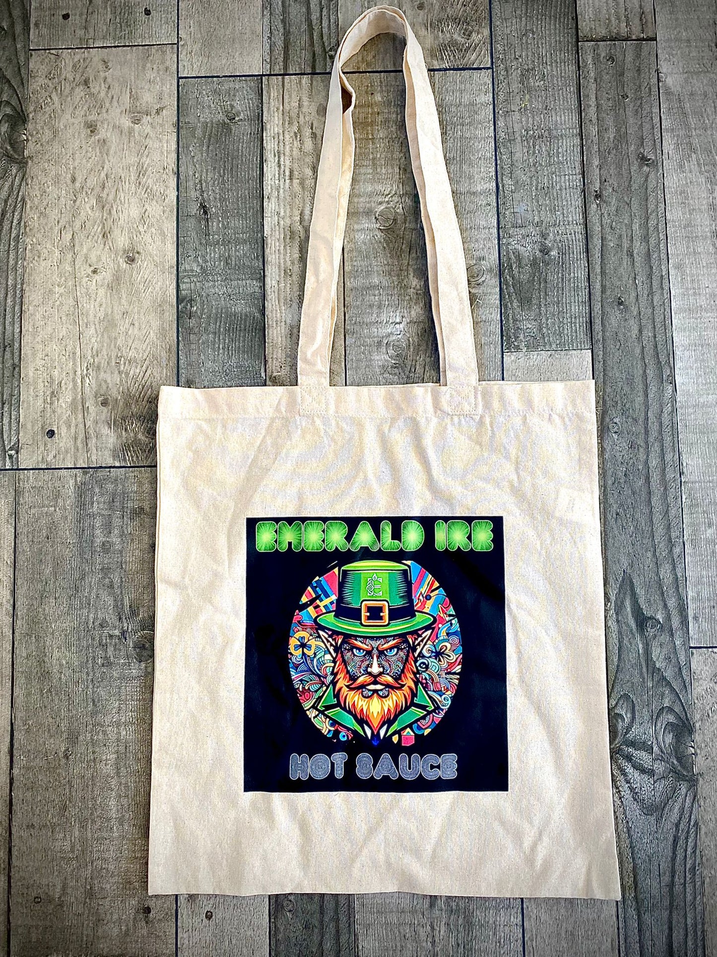 Emerald Ire Signature Sauce Logo Cotton Tote Bag
