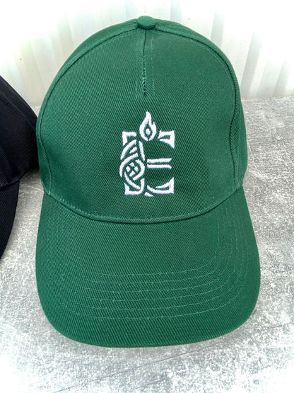 Emerald Ire Signature Logo Embroidered Baseball Hat and One Bottle of Sauce
