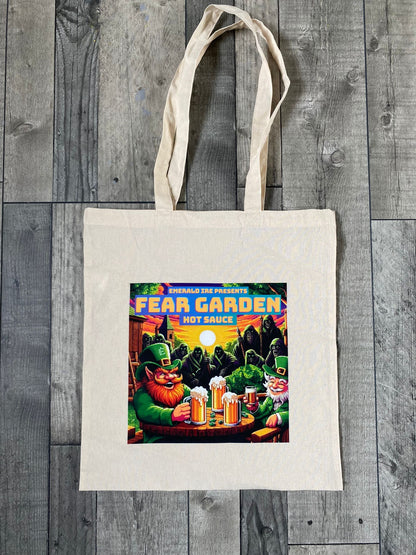 Fear Garden Hot Sauce Logo Cotton Tote Bag