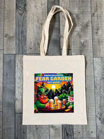 Fear Garden Hot Sauce Logo Cotton Tote Bag