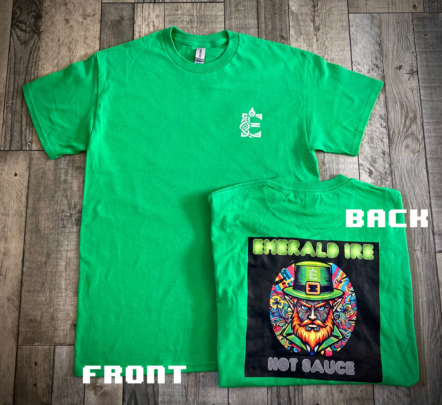 Emerald Ire Signature Back Logo Green T-Shirt